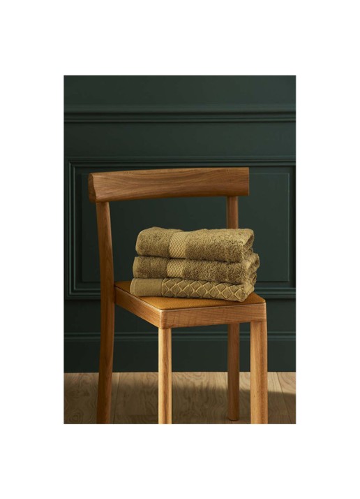 Yves Delorme Etoile badhanddoek - 700g/m2 - 70 x 140 cm - detail 6 brons