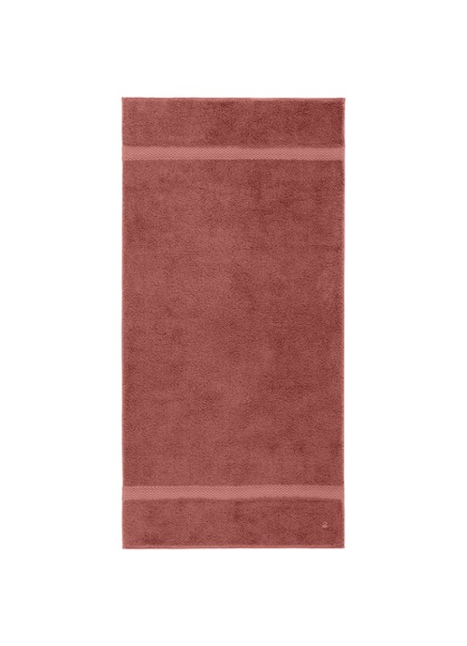 Yves Delorme Etoile badhanddoek - 700g/m2 - 70 x 140 cm - voorkant 2 oudroze