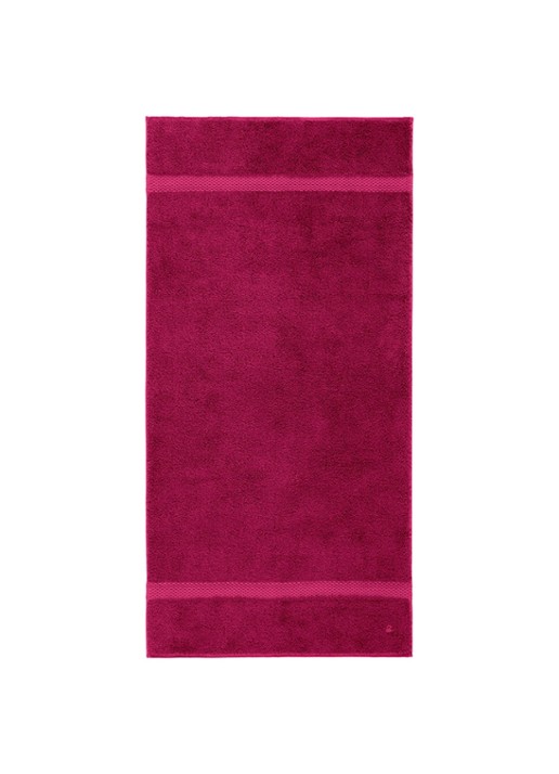 Yves Delorme Etoile badhanddoek - 700g/m2 - 70 x 140 cm - voorkant 3 fuchsia