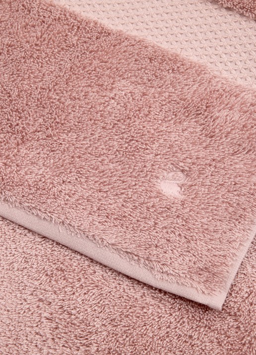 Yves Delorme Etoile badlaken - 700 gr/m2 - 92 x 160 cm - voorkant 4 roze