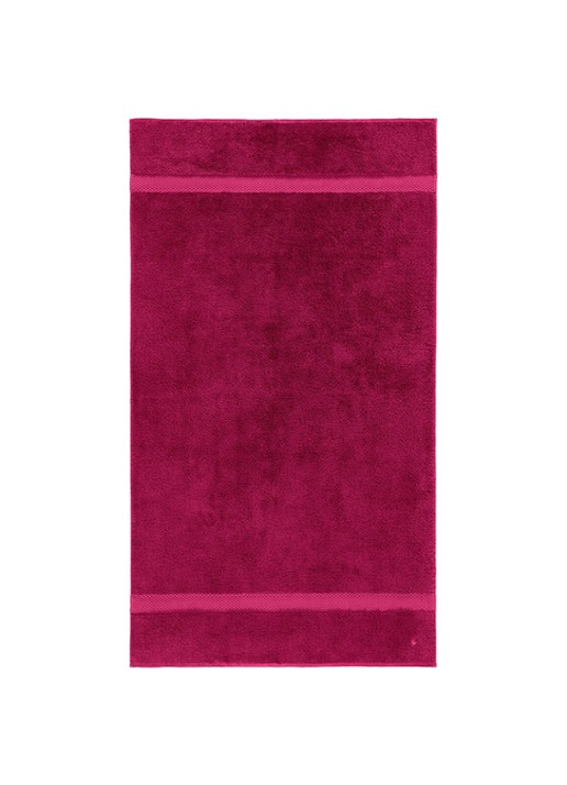Yves Delorme Etoile badlaken - 700 gr/m2 - 92 x 160 cm - voorkant fuchsia