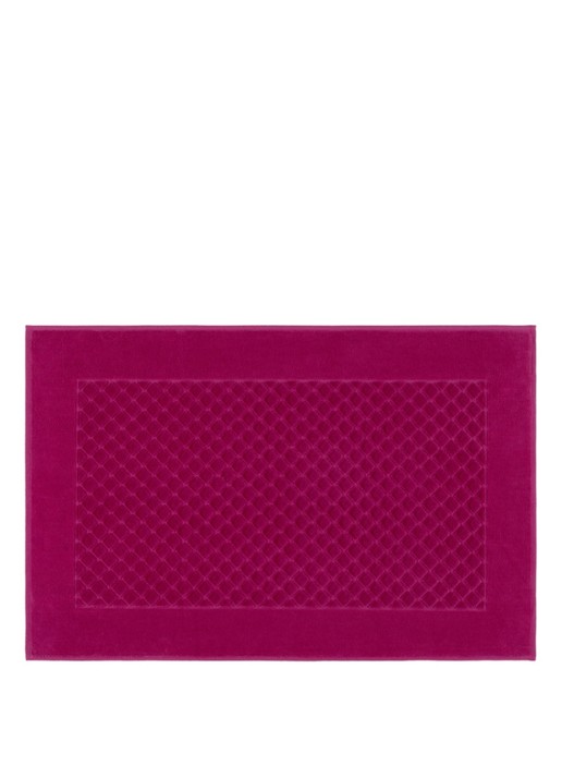 Yves Delorme Etoile badmat 55 x 90 cm - voorkant 2 fuchsia