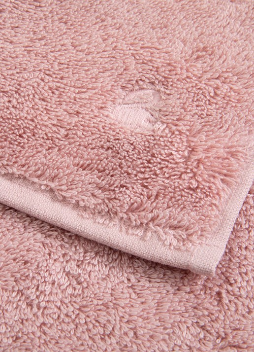 Yves Delorme Etoile gastendoek - 700 g/m² - 33 x 33 cm - voorkant 2 roze