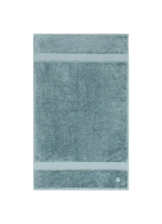 Yves Delorme Etoile gastendoek - 700 gr/m2 - 45 x 70 cm - voorkant staalblauw