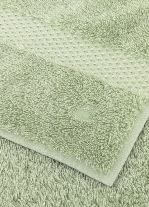 Yves Delorme Etoile gastendoek - 700 gr/m2 - 45 x 70 cm - achterkant 2 lindegroen