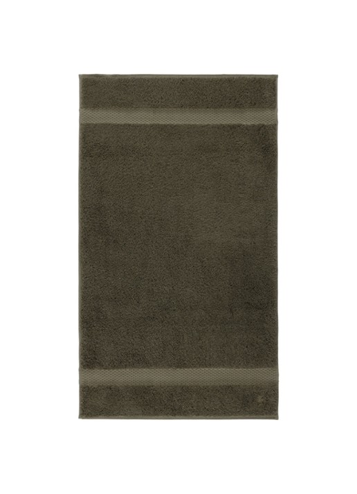 Yves Delorme Etoile gastendoek - 700 gr/m2 - 45 x 70 cm - voorkant 2 khaki