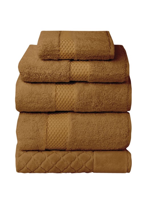 Yves Delorme Etoile washand - 700 gr/m2 - 16 x 22 cm - voorkant 4 goud