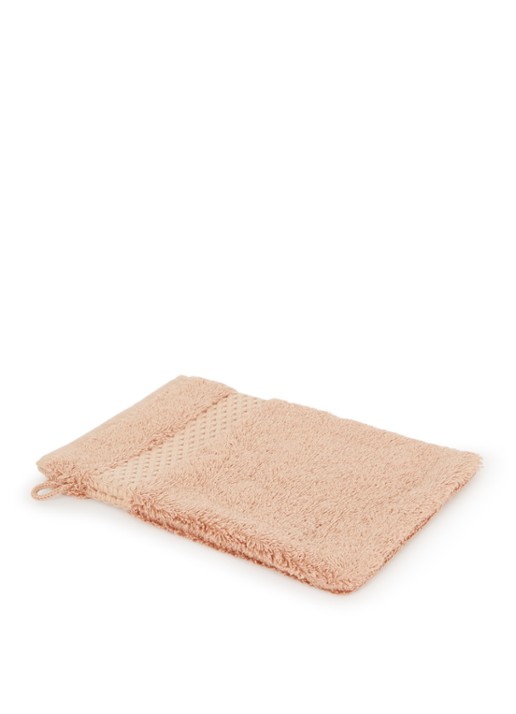 Yves Delorme Etoile washand - 700 gr/m2 - 16 x 22 cm - voorkant abrikoos