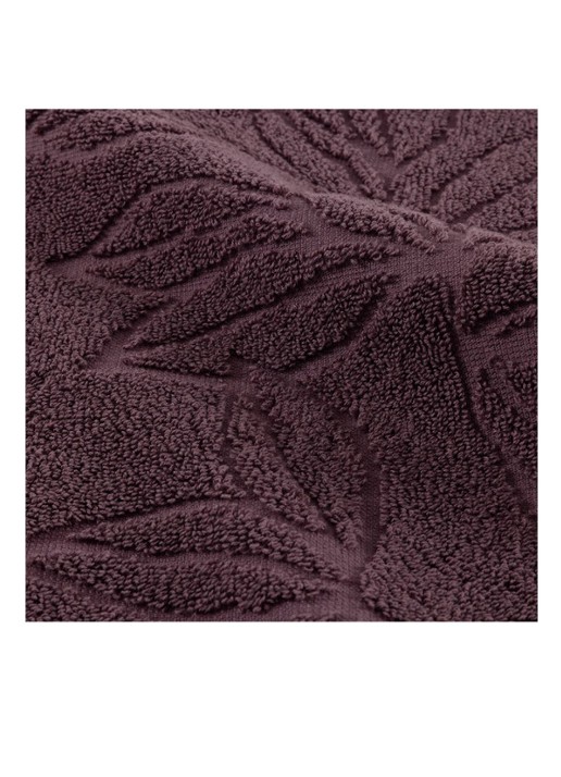 Yves Delorme Givre badlaken - 530 g/m 70 x 140 cm - achterkant paars