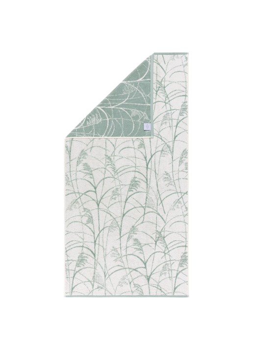 Yves Delorme Graminee badhanddoek - 70 x 140 cm - voorkant 4 gebroken wit