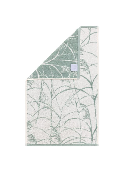 Yves Delorme Graminee gastendoek - 42 x 70 cm - voorkant 2 gebroken wit