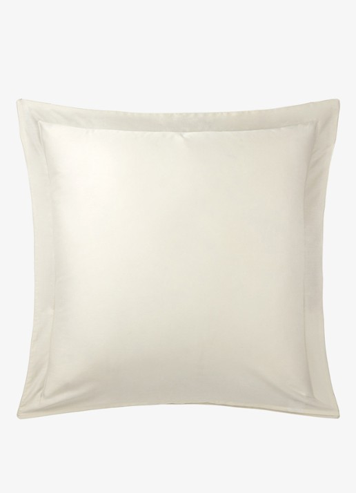 Yves Delorme Légende kussensloop van  katoensatijn TC120 - voorkant 5 beige