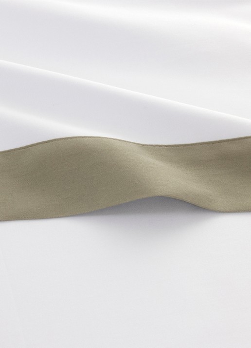 Yves Delorme Linea laken van katoen 120TC - voorkant 3 khaki
