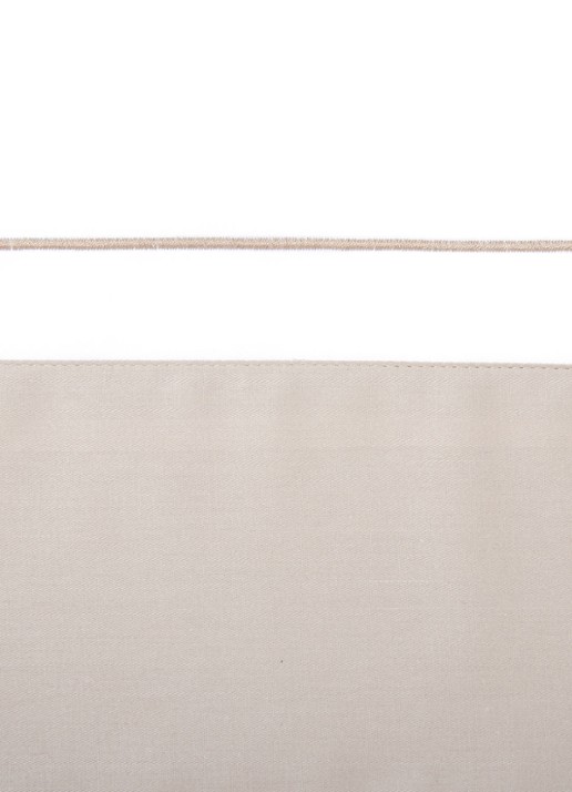 Yves Delorme Lutece laken van katoensatijn 300TC - voorkant beige