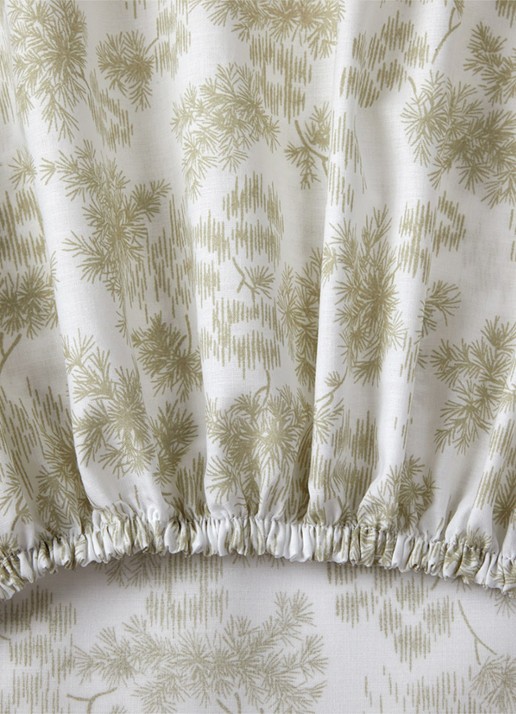 Yves Delorme Naïades hoeslaken van  katoen 80 TC, hoekhoogte 40 cm - voorkant 4 beige
