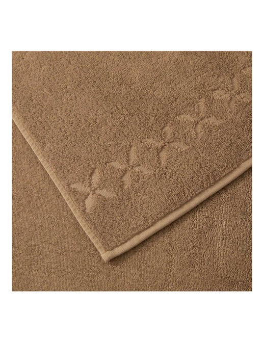 Yves Delorme Nature Amande badlaken - 550 gr/m2 - detail camel