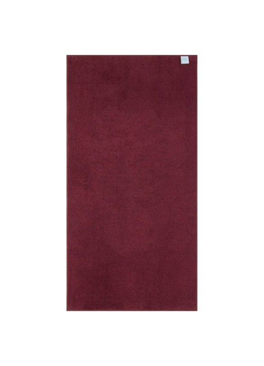Yves Delorme Nature Amande badlaken - 550 gr/m2 - voorkant 2 aubergine