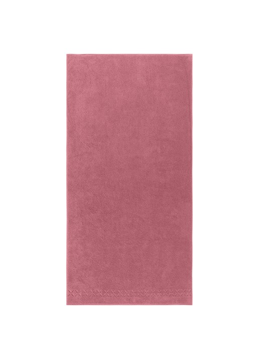 Yves Delorme Nature Amande badlaken - 550 gr/m2 - voorkant roze
