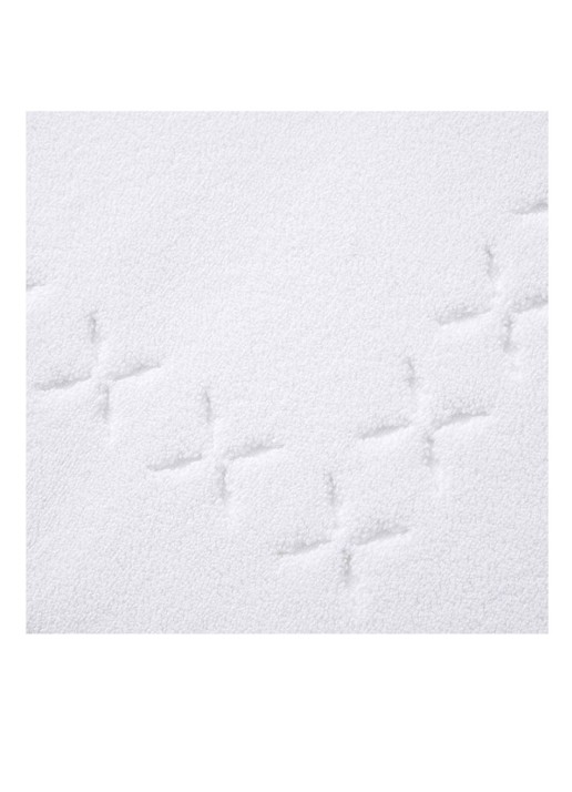 Yves Delorme Nature Amande badmat 55 x 90 cm - voorkant 2 wit