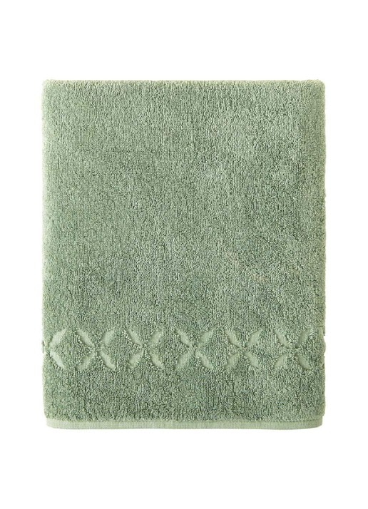 Yves Delorme Nature Amande gastendoek - 550 gr/m2 - detail 2 groen