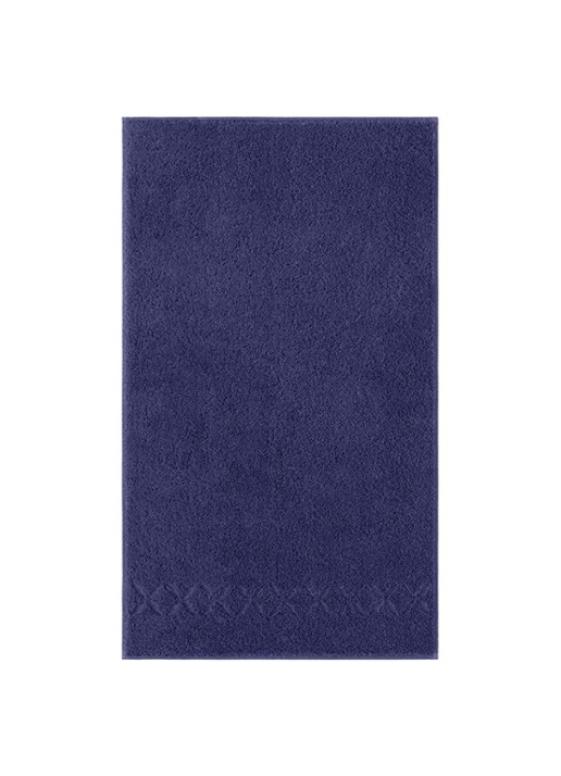 Yves Delorme Nature Amande gastendoek - 550 gr/m2 - voorkant 2 donkerblauw