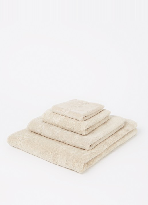 Yves Delorme Nature Amande handdoek - 550 gr/m2 - voorkant 3 beige
