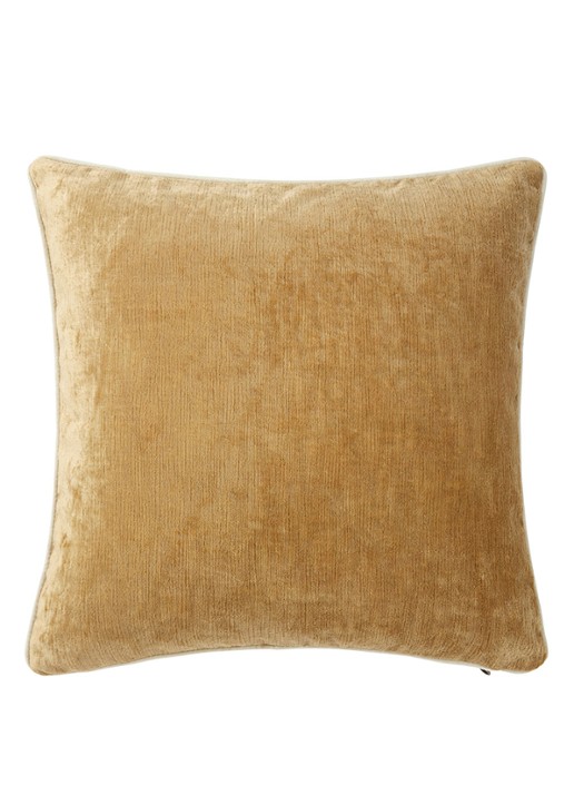Yves Delorme Orpheo sierkussenhoes - voorkant beige