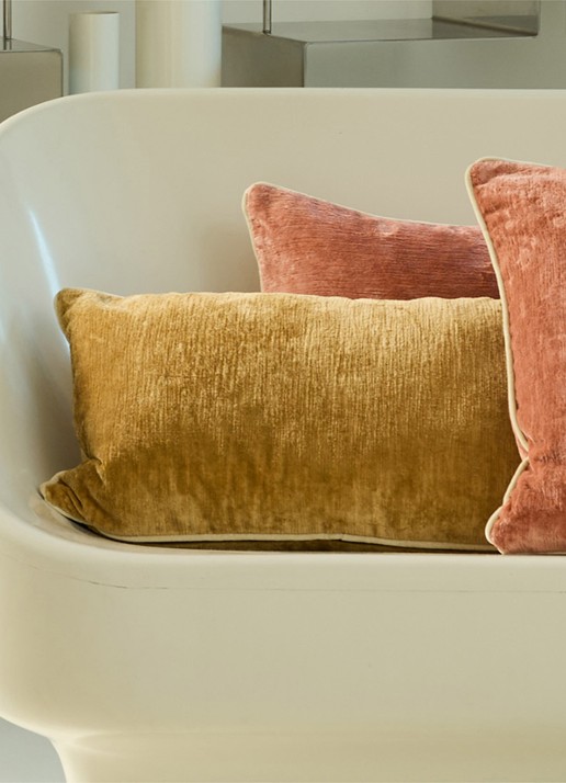 Yves Delorme Orpheo sierkussenhoes - achterkant 5 beige