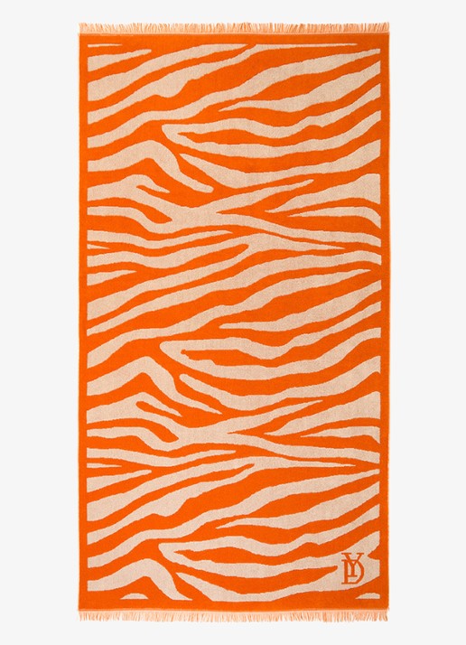 Yves Delorme Pampa strandlaken van  katoen 90 x 160 cm