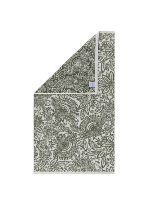 Yves Delorme Patio badhanddoek - 70 x 140 cm - voorkant 3 mosgroen