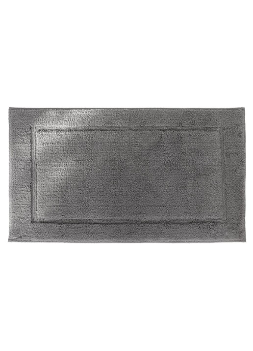 Yves Delorme Prestige badmat - 60 x 100 cm - detail 2 middengrijs
