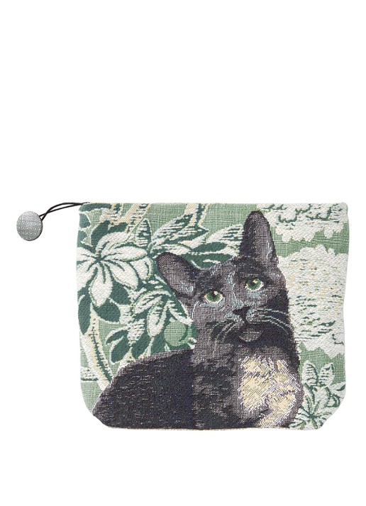 Yves Delorme Scarlett toilettas met print - voorkant 3 groen