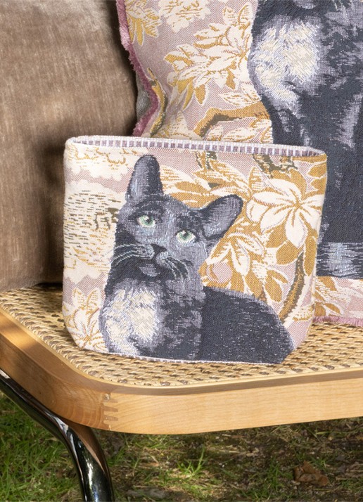 Yves Delorme Scarlett toilettas met print - detail 3 oudroze