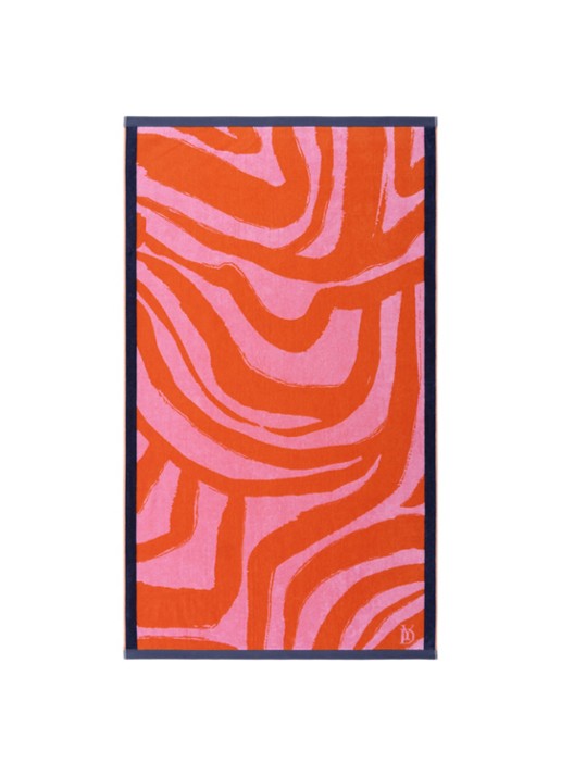 Yves Delorme Solaire strandlaken - 90 x 160 cm - voorkant rood