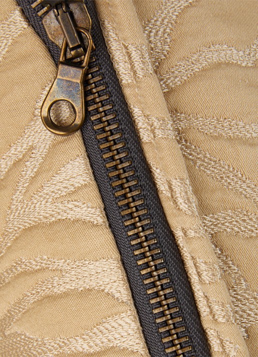 Yves Delorme Souvenir kussenhoes in zijdeblend 33 x 57 cm - detail 4 beige