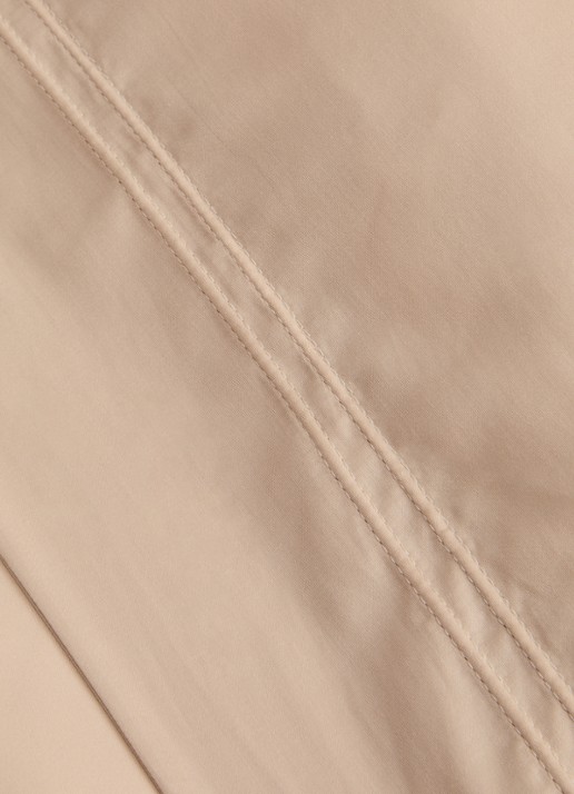 Yves Delorme Triomphe dekbedovertrek van katoensatijn 310TC - exclusief kussenslopen - detail 2 beige