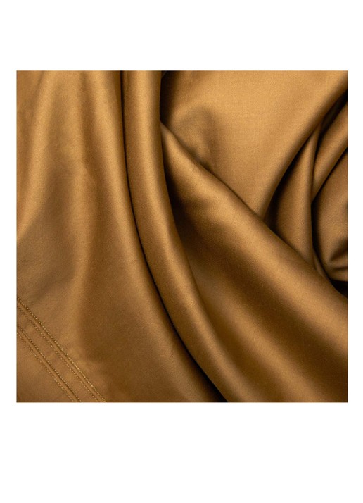 Yves Delorme Triomphe laken van katoensatijn 310TC - detail 6 brons