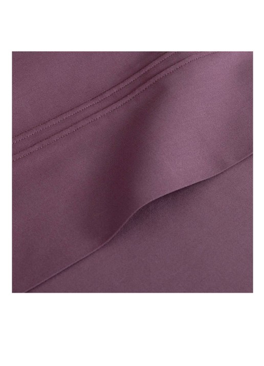 Yves Delorme Triomphe laken van katoensatijn 310TC - achterkant 5 aubergine