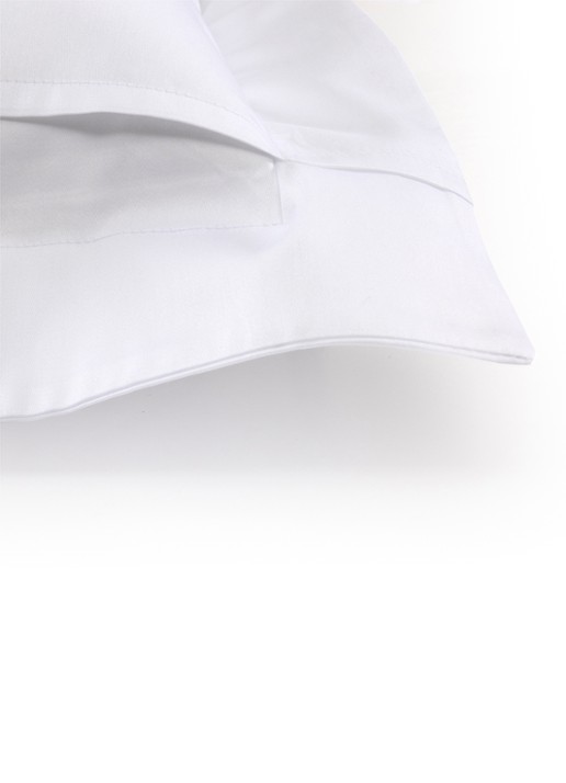 Yves Delorme Villa kussensloop - detail 5 wit