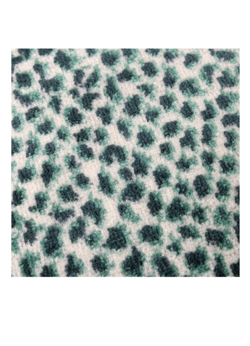 Yves Delorme Zénaïde sierkussenhoes 45 x 45 cm - achterkant 6 groen