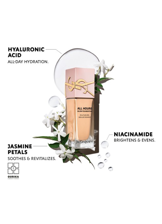 Yves Saint Laurent All Hours Glow Foundation - detail 4 ln7
