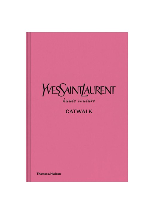 YVES SAINT LAURENT CATWALK - The Complete Haute Couture Collections 1962 - 2002 - voorkant 2 oudroze