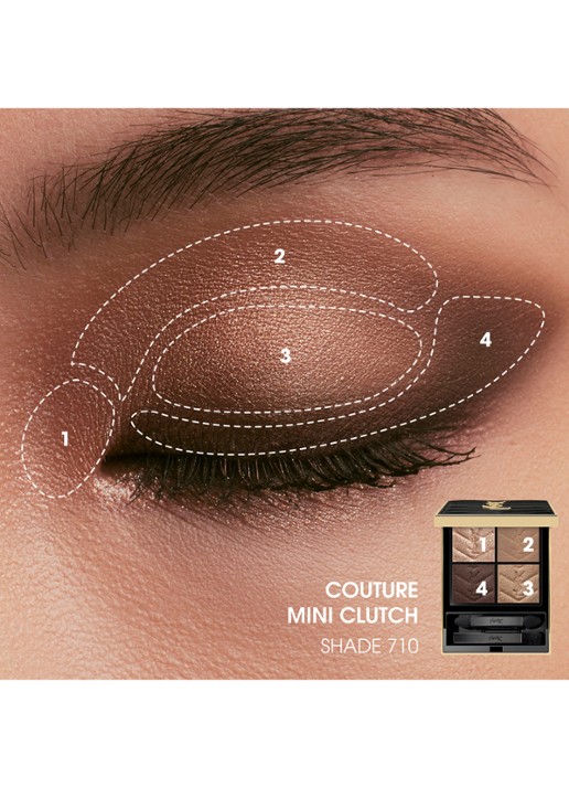 Yves Saint Laurent Couture Mini Clutch – travel size oogschaduw palette - detail 4 710 over brun