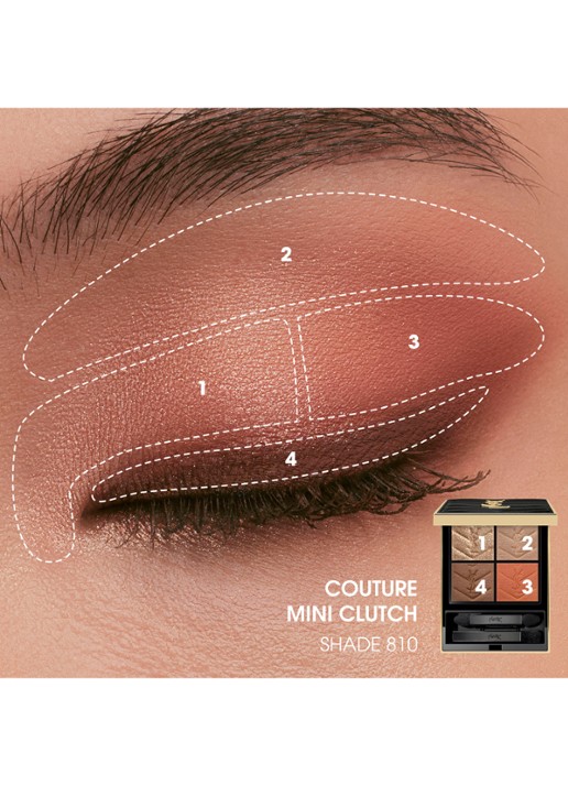 Yves Saint Laurent Couture Mini Clutch – travel size oogschaduw palette - detail 4 810 over orange