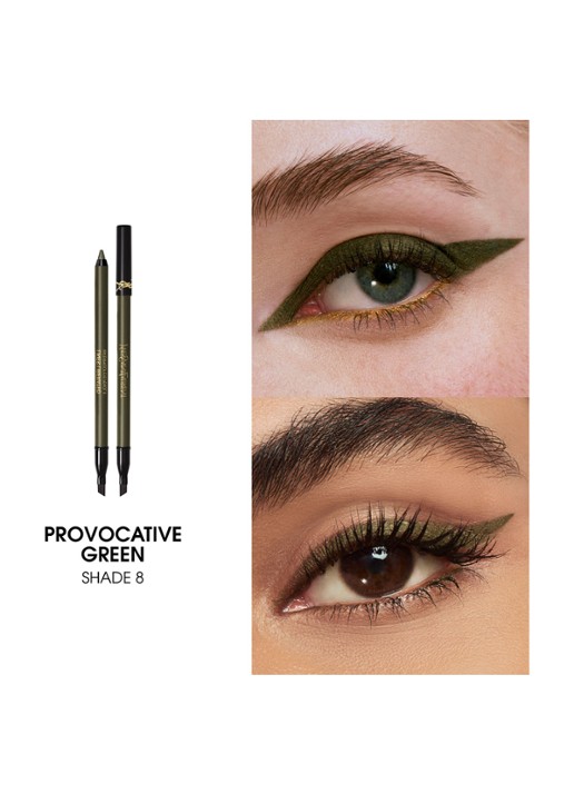 Yves Saint Laurent Lines Liberated - waterproof oogpotlood - detail 3 08 provocative green