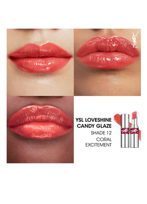 Yves Saint Laurent Loveshine Candy Glaze - lipgloss - detail 5 12 coral excitement