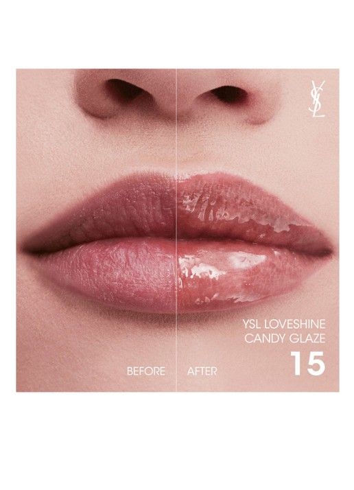 Yves Saint Laurent Loveshine Candy Glaze - lipgloss - detail 2 15 showcasing nude