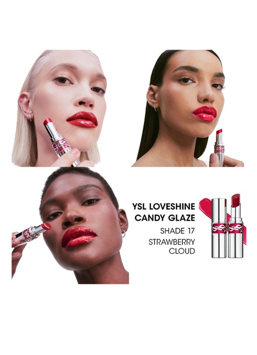 Yves Saint Laurent Loveshine Candy Glaze - lipgloss - detail 4 17 strawberry cloud