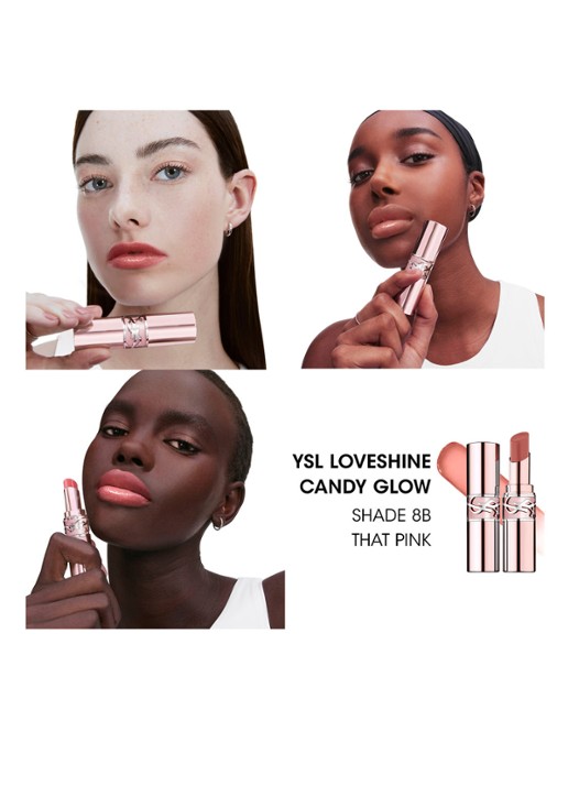 Yves Saint Laurent Loveshine Candy Glow - getinte lipbalsem - detail 5 8b that pink