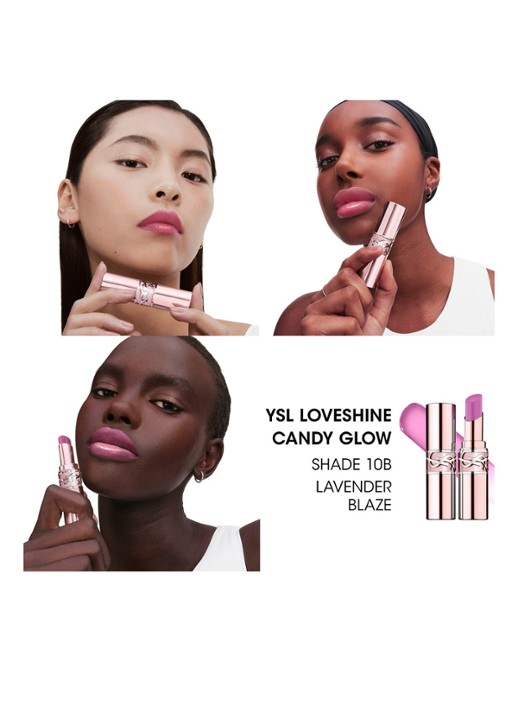 Yves Saint Laurent Loveshine Candy Glow - getinte lipbalsem - detail 4 10b lavender blaze